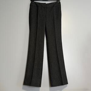 Ann Taylor Black White Fleck Curvy Fit Trouser Dress Pants NEW 2